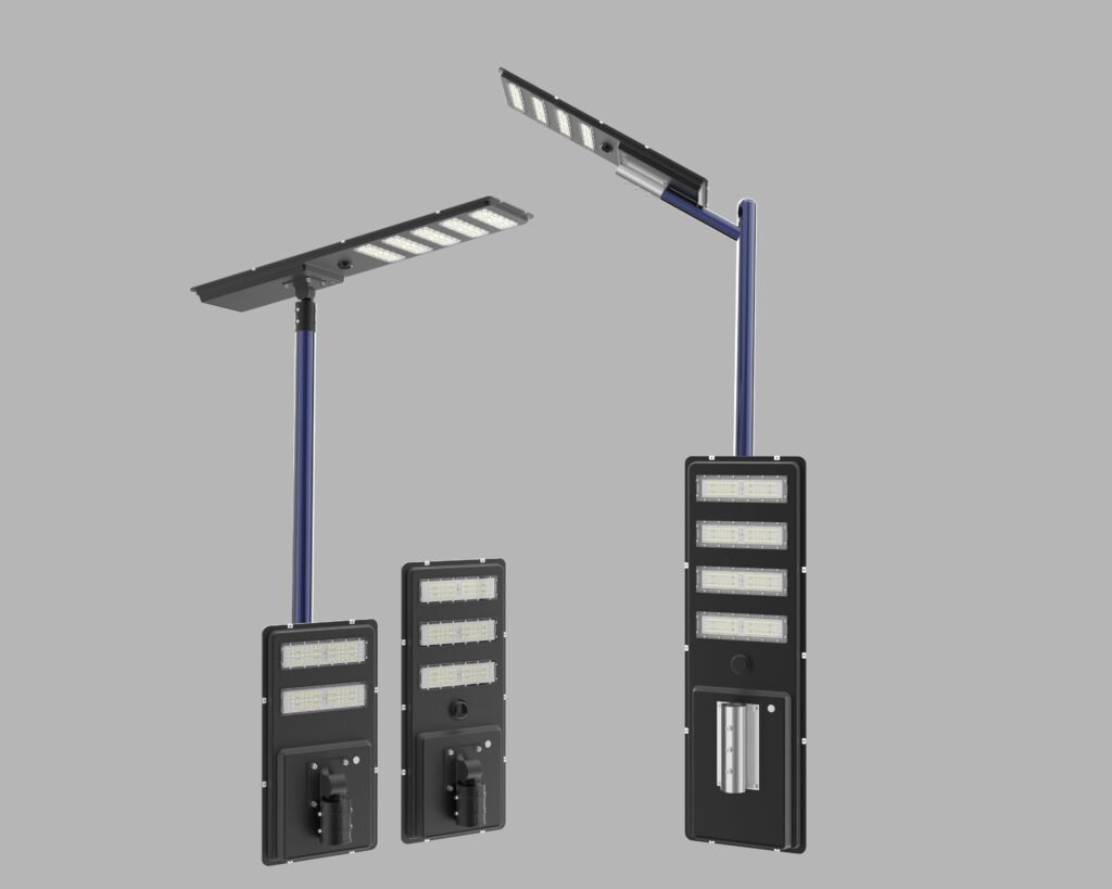 A1 sheet metal integrated solar street light
